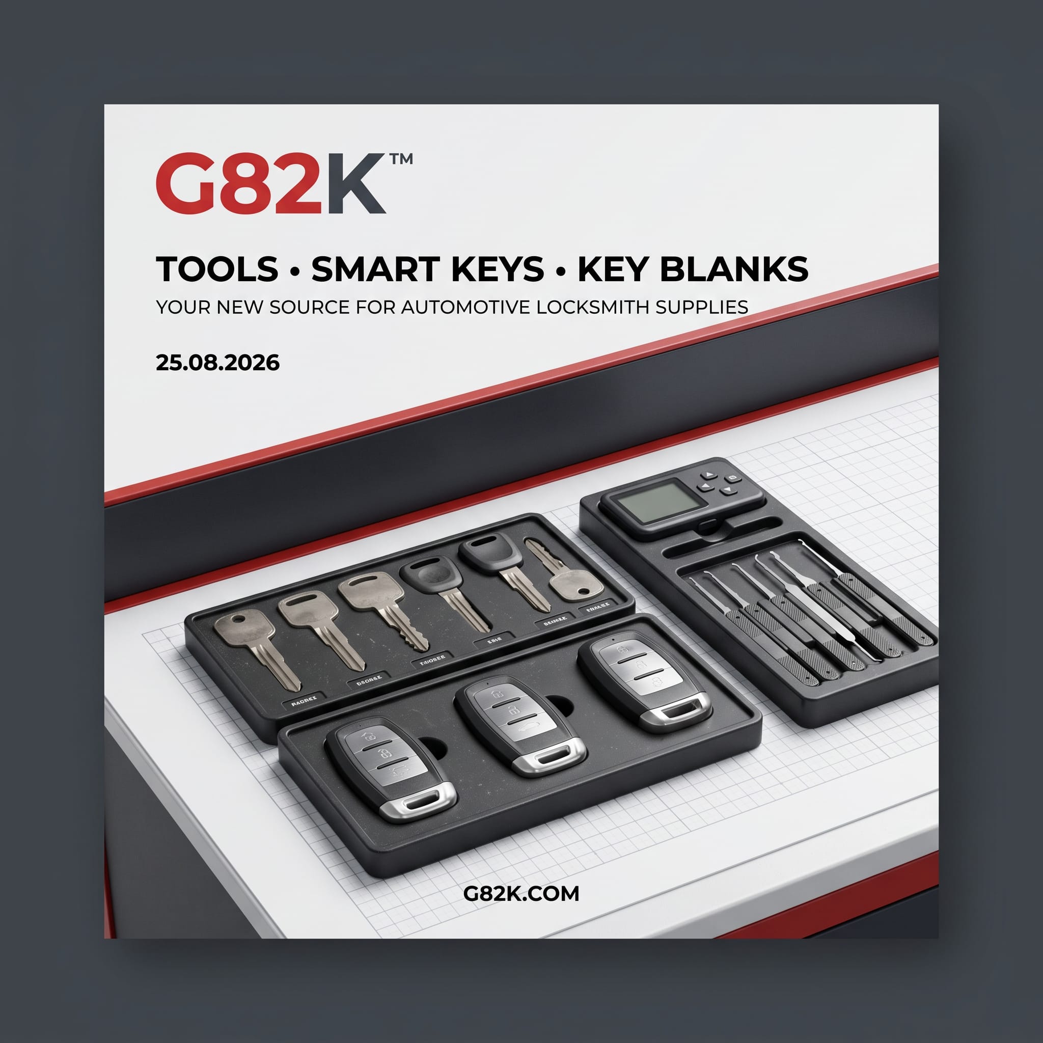 G82K smart keys and key blanks toolkit