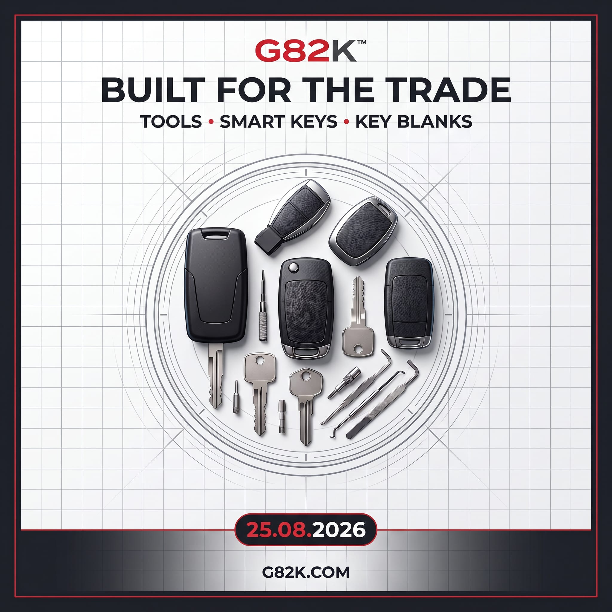 G82K tools, smart keys and key blanks